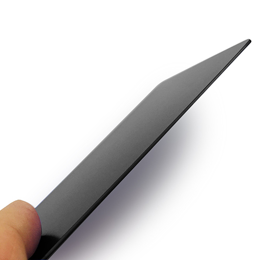 Carte De Visite En Aluminium 54 X 85 Mm, épaisseur 0,5 Mm, Diverses Couleurs | Argent Brossé | ALV-51